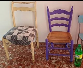 Juego de 2 sillas pequeñas