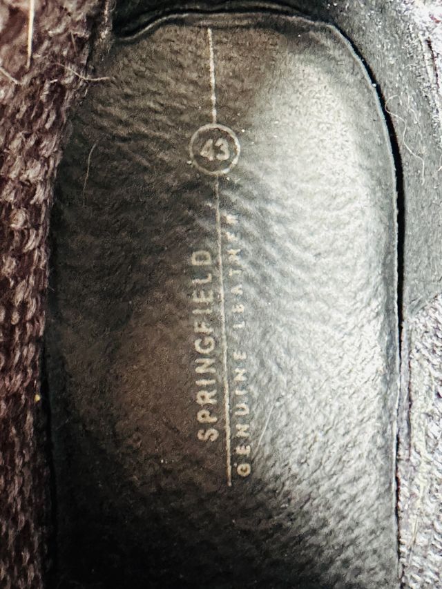 Botas Springfield de cuero genuino