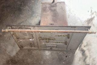 Cocina antigua hierro fundido