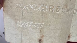 Foglio Protocollo REGNO ITALIA 1937