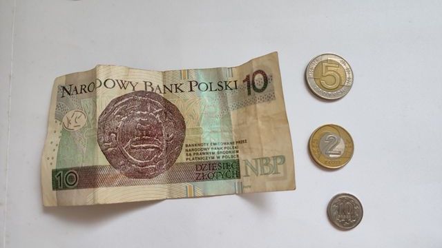 Set billete y monedas polacas