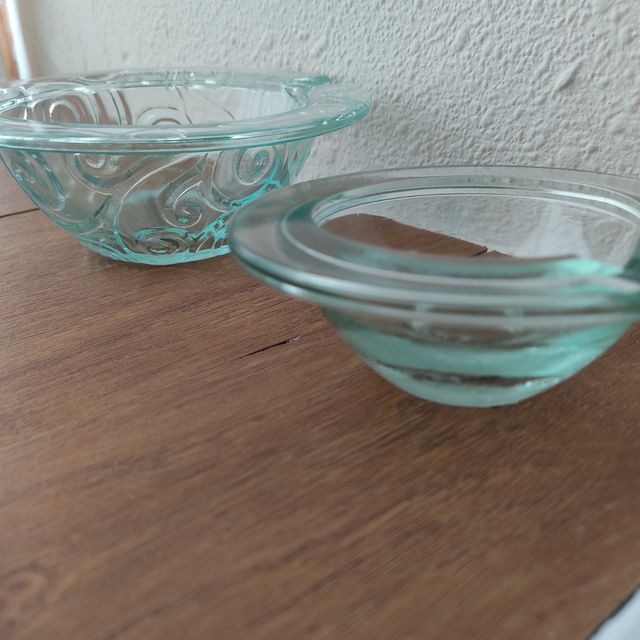 Lote de ceniceros de cristal La Mediterránea