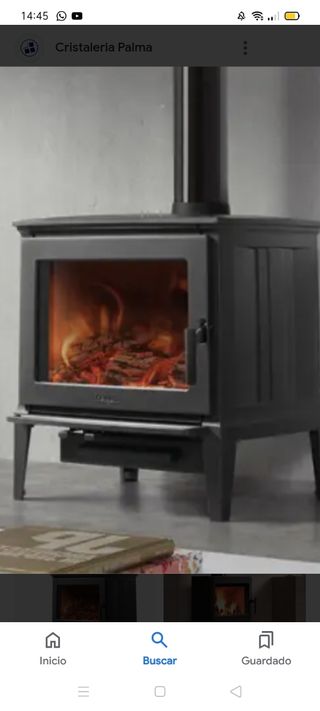 Vidrio para chimeneas,calderas .