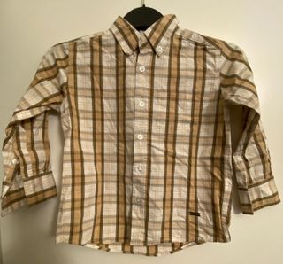 camicia a scacchi bimbo 5 anni