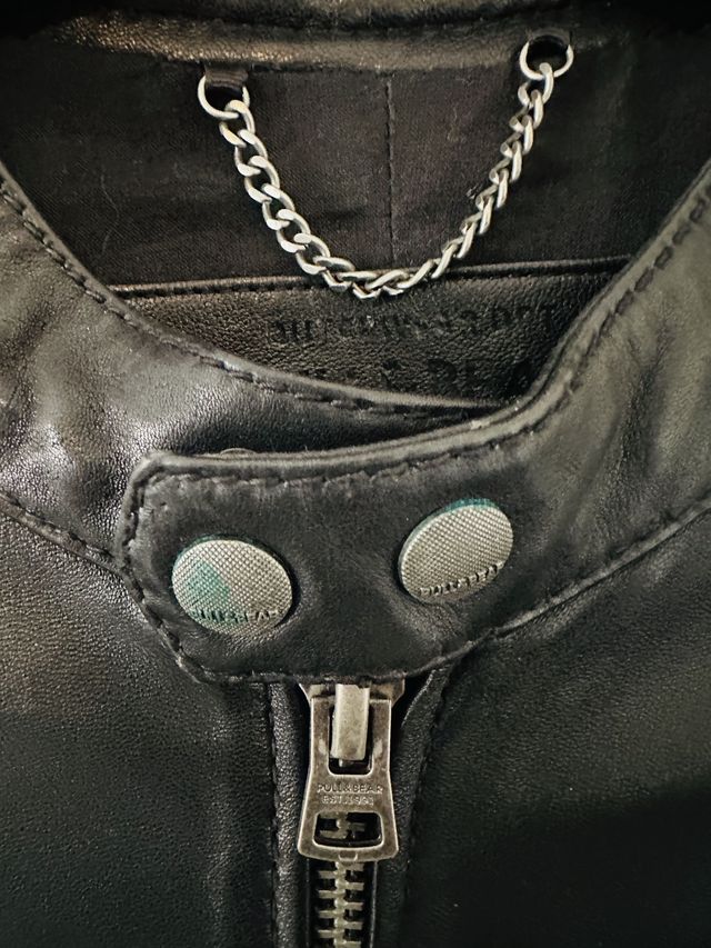 Chaqueta cuero genuino Pull&Bear