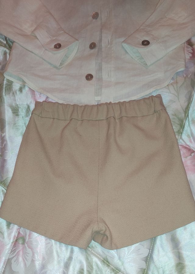 Conjunto niño beige eventos