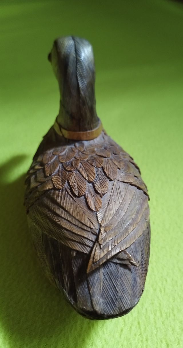 Adorno pato artesanal caña