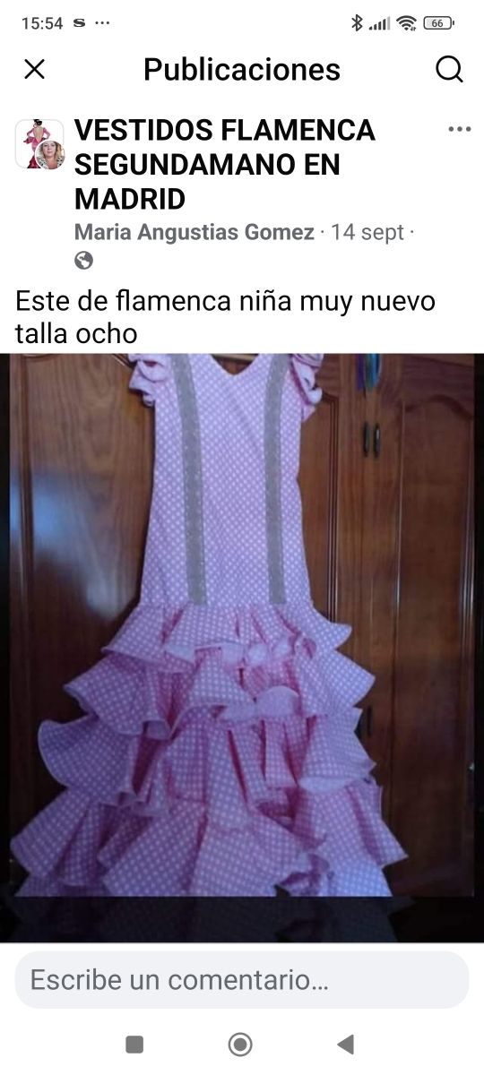 Vestido de flamenca niña