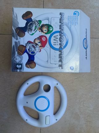 Solo volante y caja Mario Kart Wii