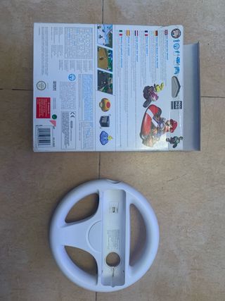 Solo volante y caja Mario Kart Wii
