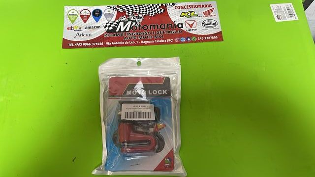 LUCCHETTO ANTIFURTO BLOCCADISCO FRENO MOTO SCOOTER