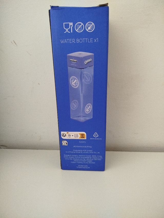 Botella Minecraft x oreo