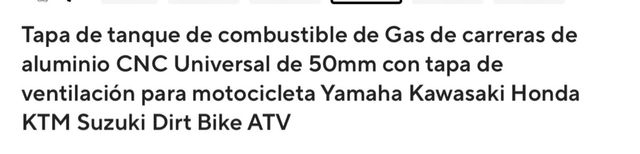 Tapon gasolina moto