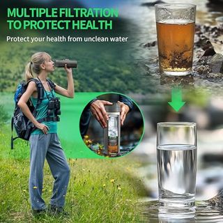 botella de FILTRADO supervivencia senderismo