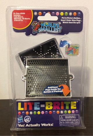 LITE BRITE miniatura World's Smallest