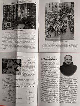 REVISTAS ANTIGUAS RELIGIOSAS FRANCISCANAS AÑO 1955