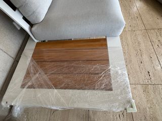 Conjunto sofas y mesa terraza. Ibiza