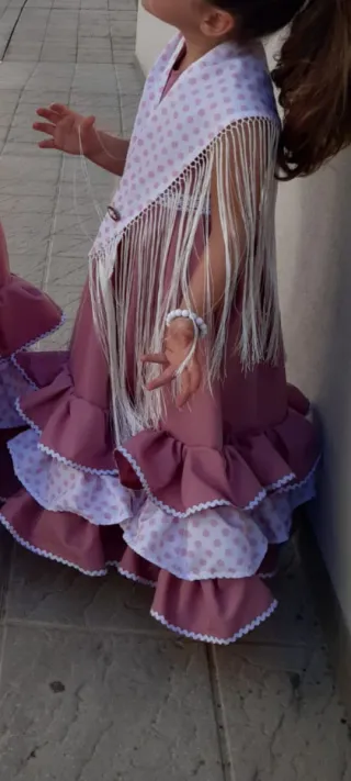 Traje de flamenca 3-4 años hecho a mano