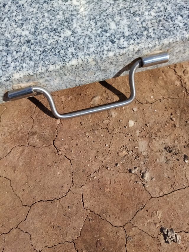 Contrapeso sombrilla inox.