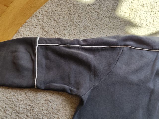 Sudadera con cremallera gris New Look