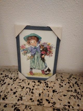 Cuadro con marco y cristal