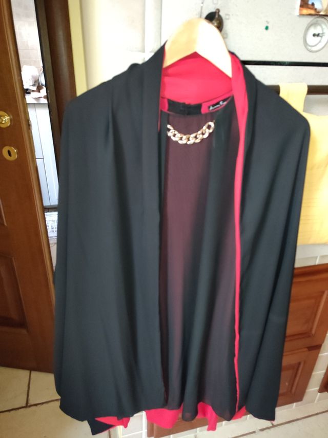 Abito elegante donna con stola