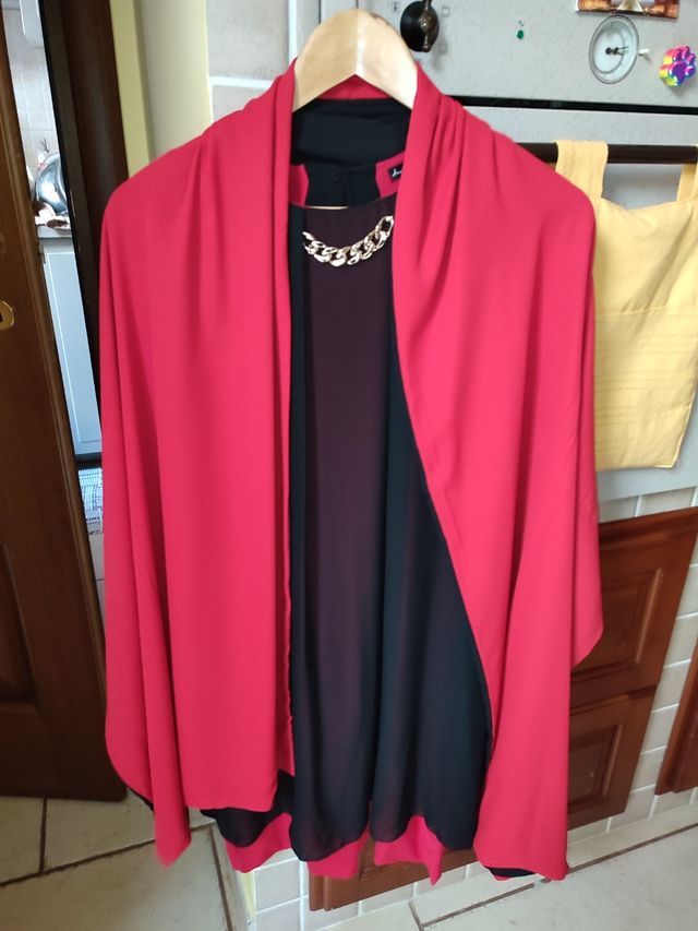 Abito elegante donna con stola