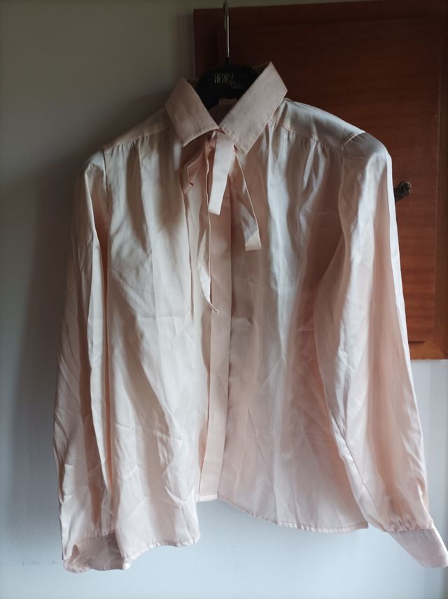 Camicetta donna vintage con fiocco