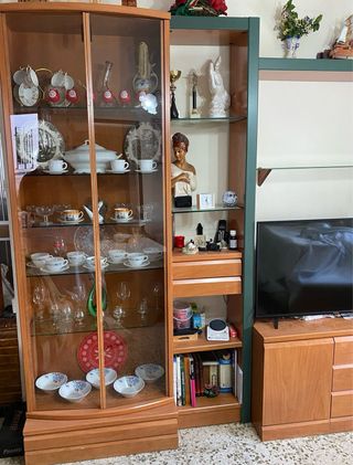 Mueble de salón para tv/vitrina/librería