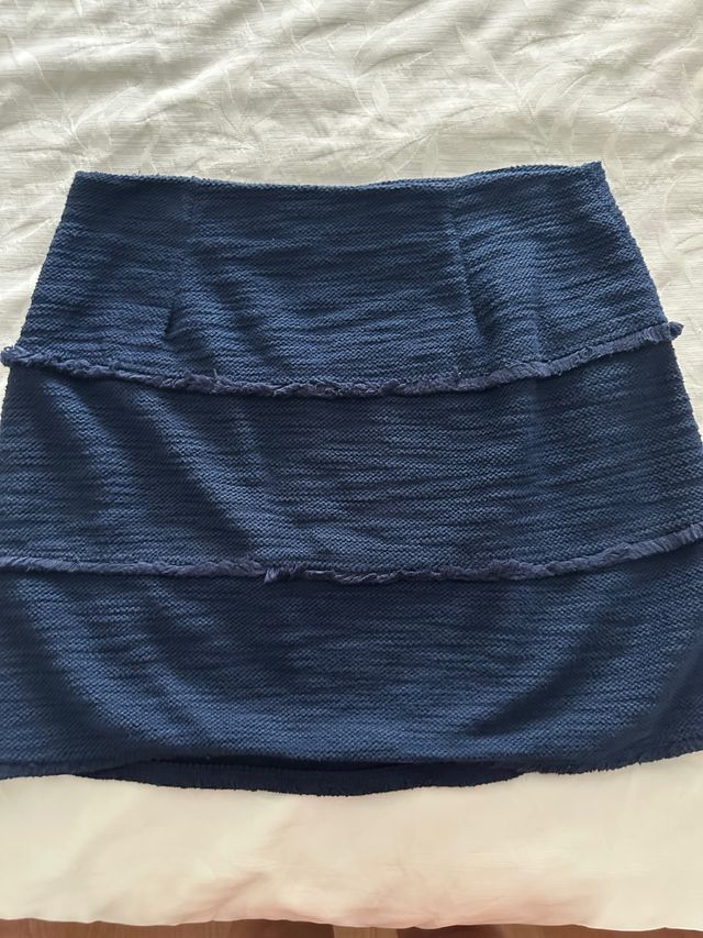 Falda punto corta Mango 