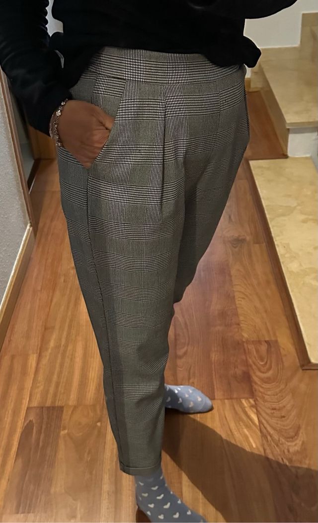 Pantalon principe de Gales. Stradivarius