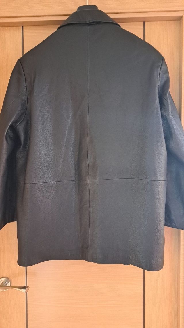 Cazadora piel natural hombre