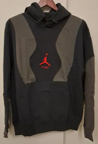 Felpa Nera Off-White Hoodie Red Logo Ricamato