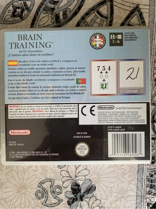 Brain training. Nintendo ds. Como nuevo