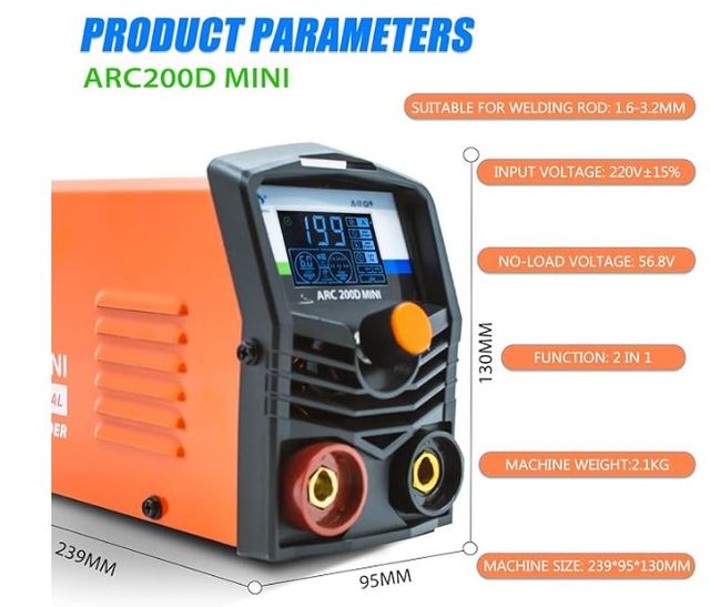 OFERTA!! HITBOX- Soldador Inverter Electrodo 200A