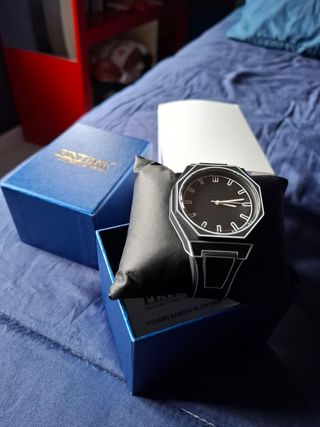 Orologio grafico nero