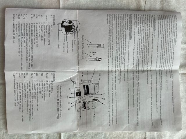 Detector de Gas Alcohol Monoxido de Carbono