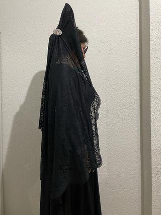 Mantilla de blonda negra