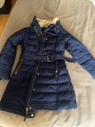 Plumifero Zara  cuello piel 