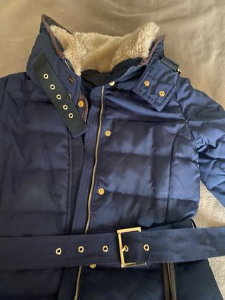 Plumifero Zara  cuello piel 