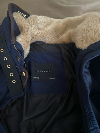 Plumifero Zara  cuello piel 