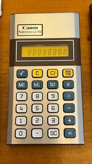 Vintage Canon Palmtronic LC8M boxed 1979