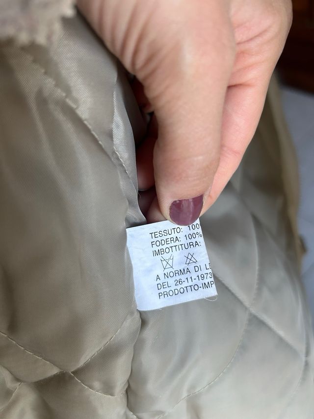 Giacca invernale beige vintage
