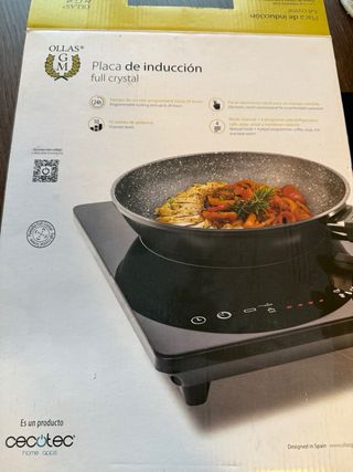 Placa inducción portátil Cecotec como nueva