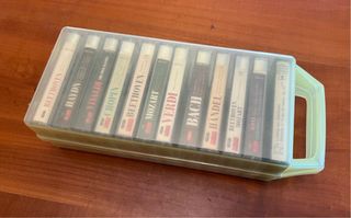 12 Tape Cassette Audio Verdi Mozart Bethoven