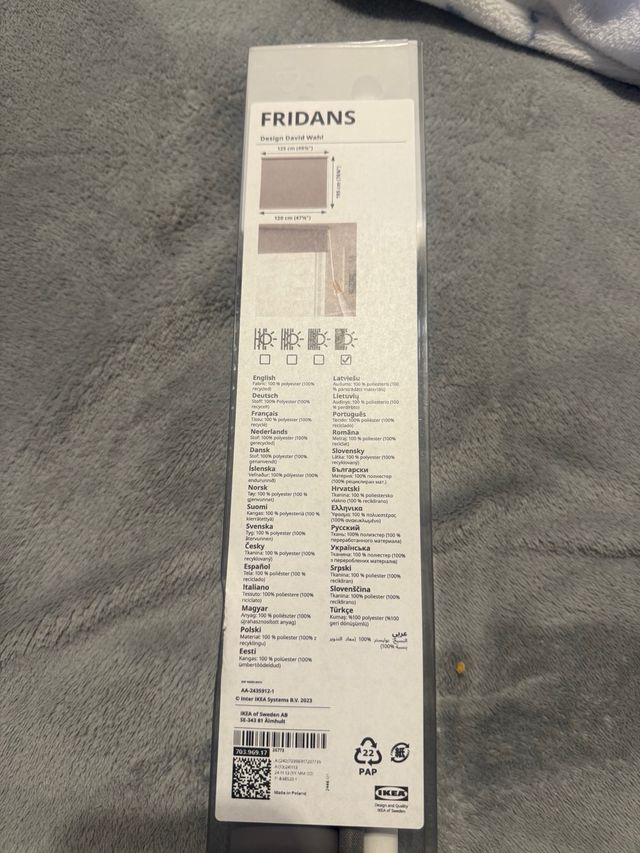 Estore 120/240 IKEA gris