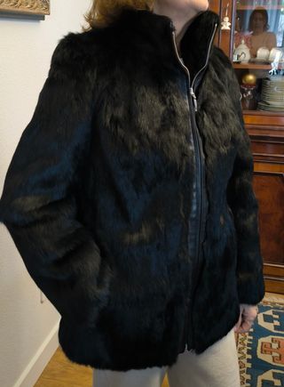 Chaqueta piel conejo