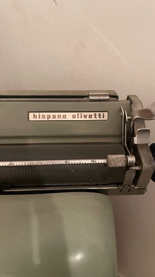 Una maquina para escribir