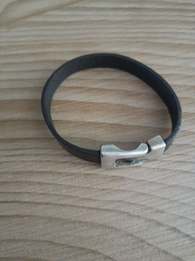 Pulsera piel marrón