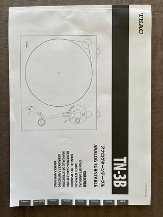 Tocadiscos TEAC TN-3B (Año 2020)